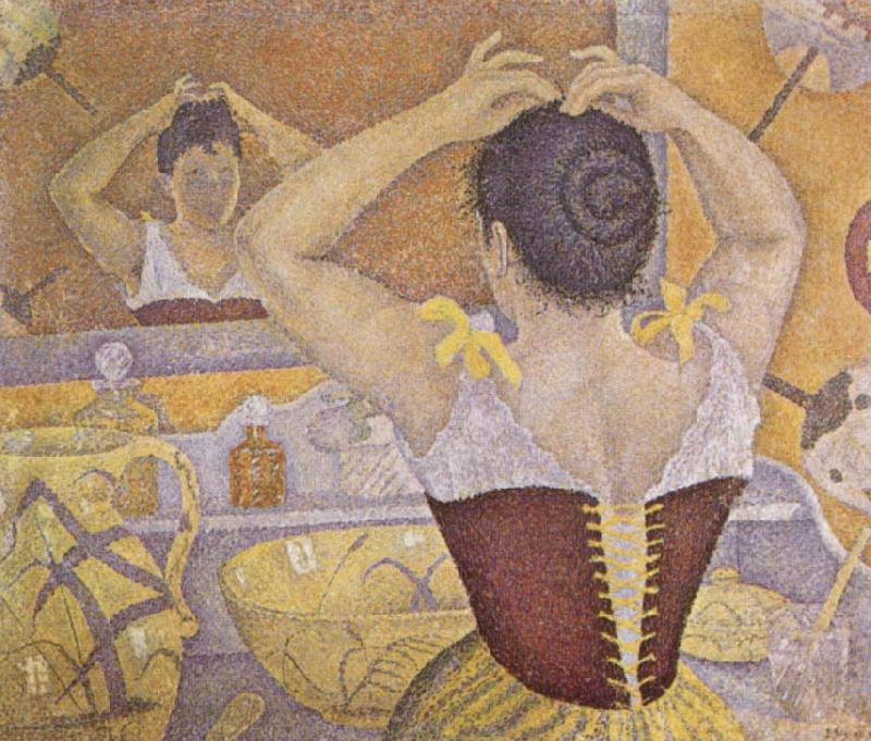 Paul Signac Woman Taking up Her Hair China oil painting art